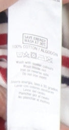 Topman Men's Striped Beige T-Shirt Medium Cotton