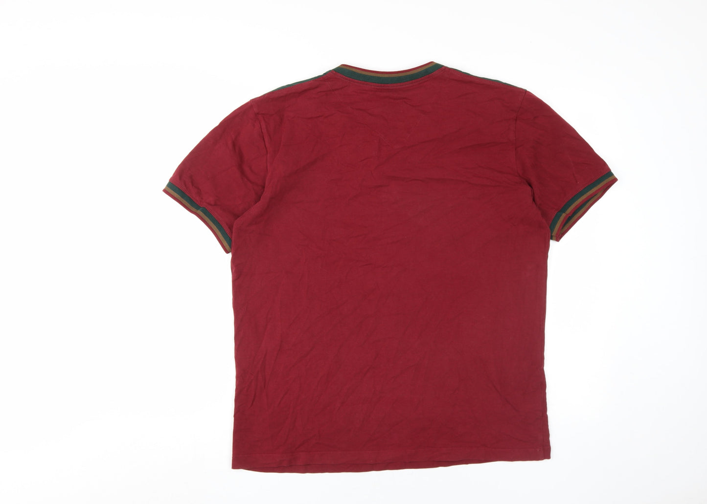 RYS Sportline Men's XL Red Colourblock T-Shirt