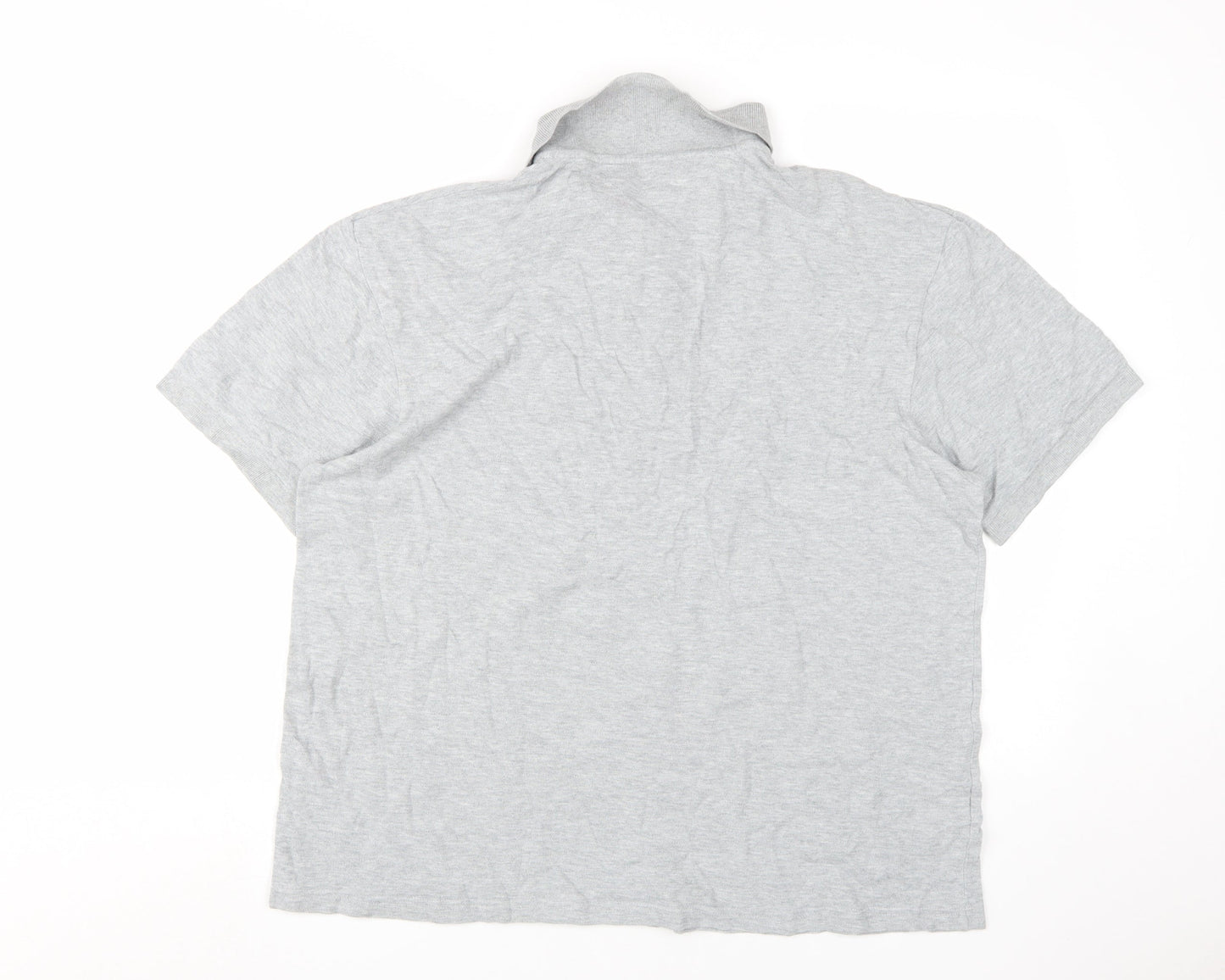 Easy Men's Grey Short Sleeve Polo Shirt - L