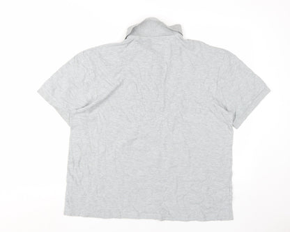 Easy Men's Grey Short Sleeve Polo Shirt - L