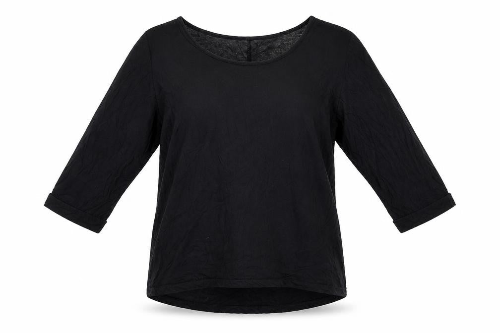 Womens UK Size L Oasis Black Basic Blouse