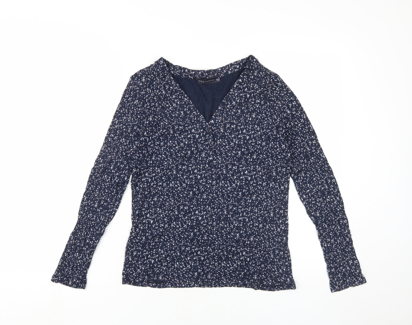 Womens UK Size 12 Marks and Spencer Blue  Blouse