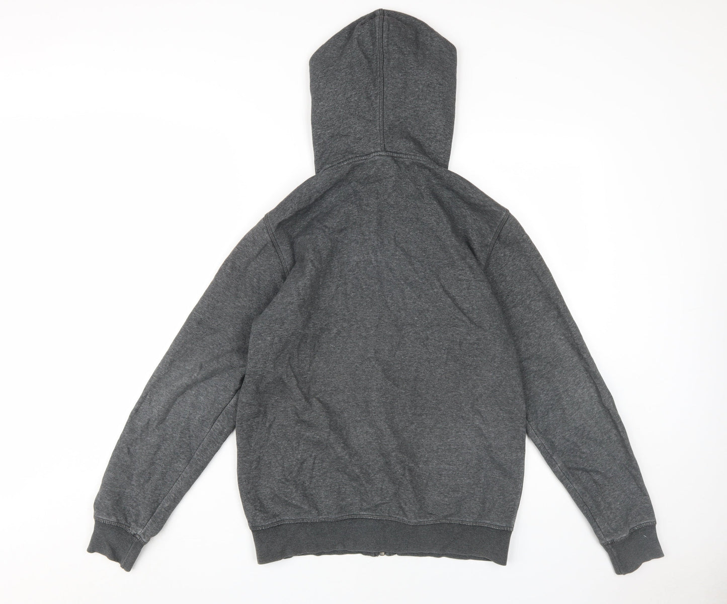 H&M Boys Grey Full Zip Hoodie, 12-13 Years, Cotton Blend
