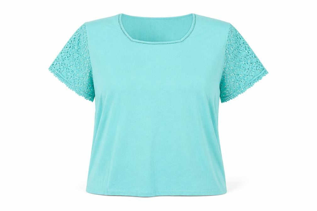 Womens UK Size XL Country Casuals Green Basic T-Shirt