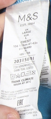 Marks and Spencer Men's Blue L Polo Shirt