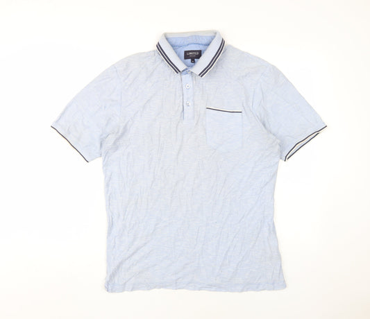 Marks and Spencer Men's Blue Medium Polo Shirt