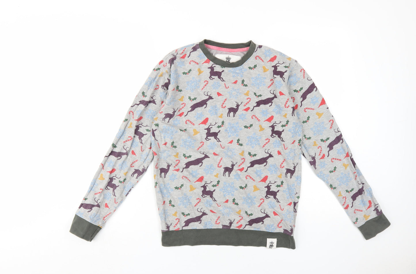 Soulstar Unisex Grey Christmas Sweatshirt M