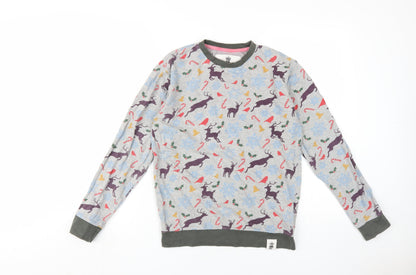 Soulstar Unisex Grey Christmas Sweatshirt M