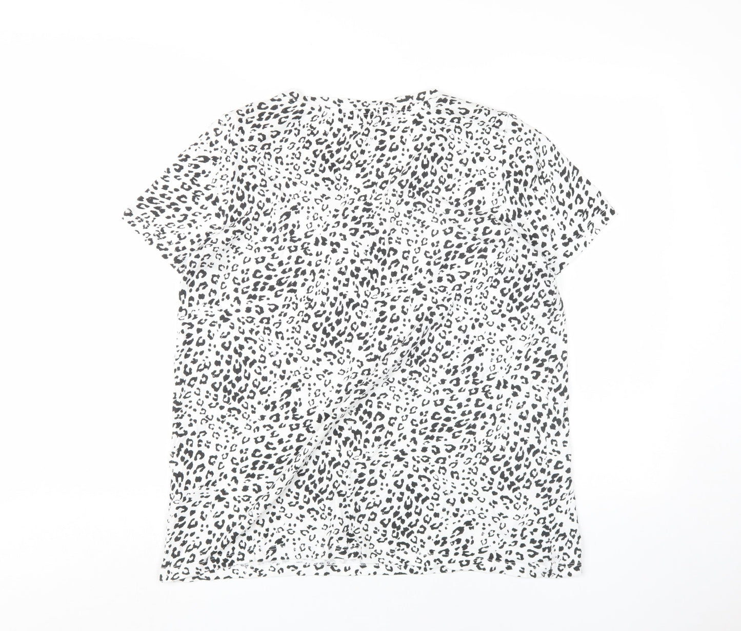 Womens UK Size L Zara Multicoloured Basic T-Shirt