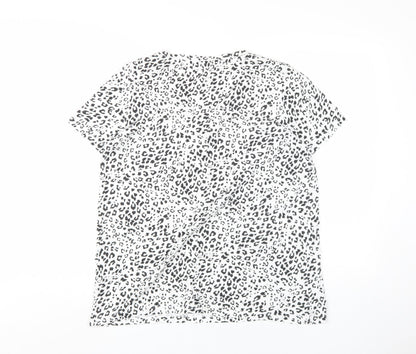 Womens UK Size L Zara Multicoloured Basic T-Shirt