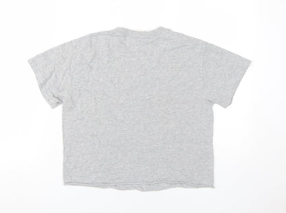 Womens UK Size S Miss Selfridge Grey Basic T-Shirt