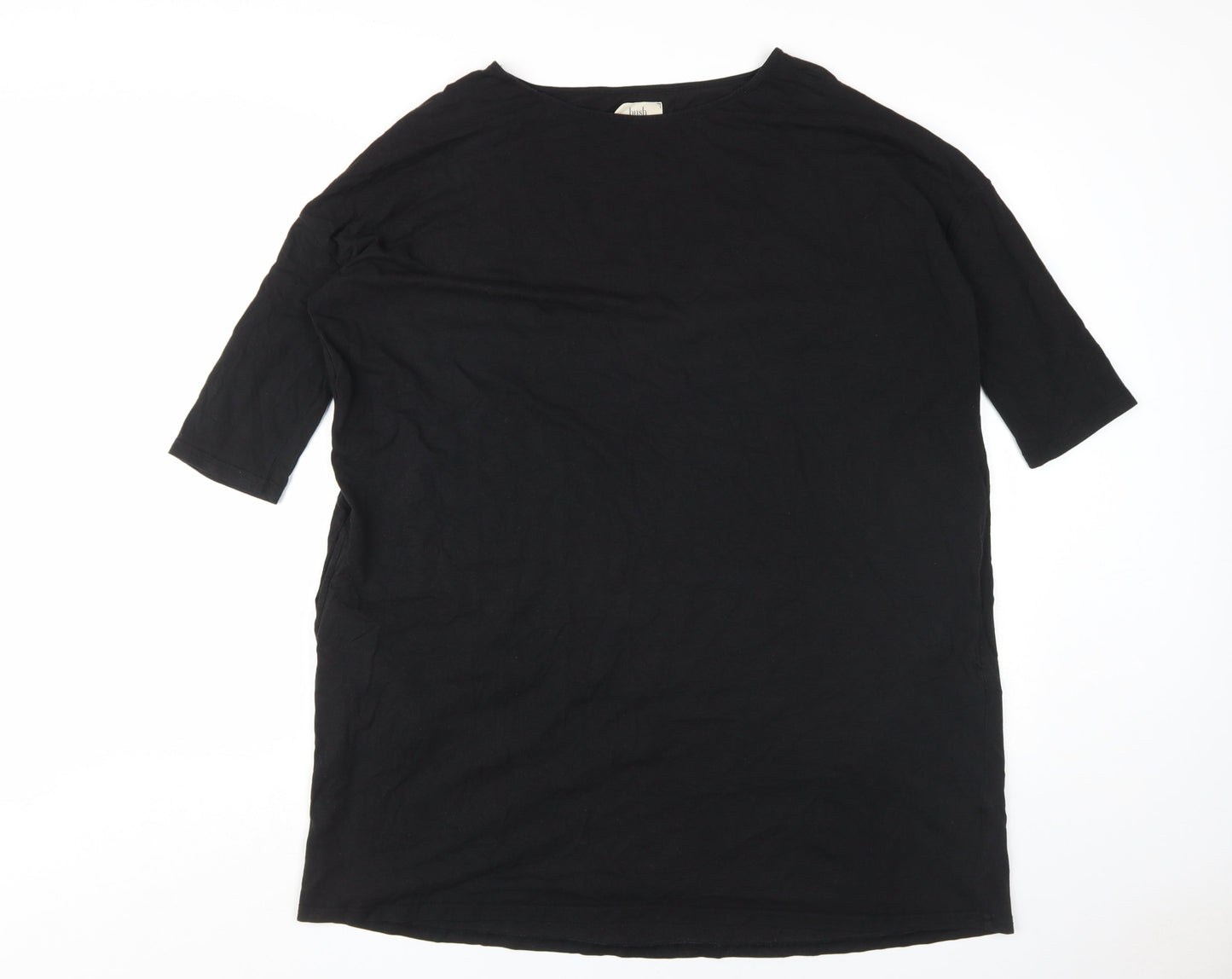 Hush Women's Black Shift Dress, Size S, Casual Autumn Style