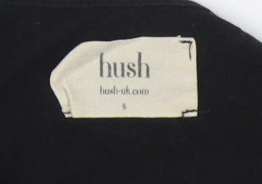 Hush Women's Black Shift Dress, Size S, Casual Autumn Style