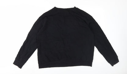 Womens UK Size 14 ASOS Black Pullover Sweatshirt