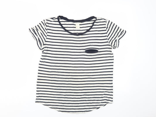 Womens UK Size XS H&M Black Basic T-Shirt