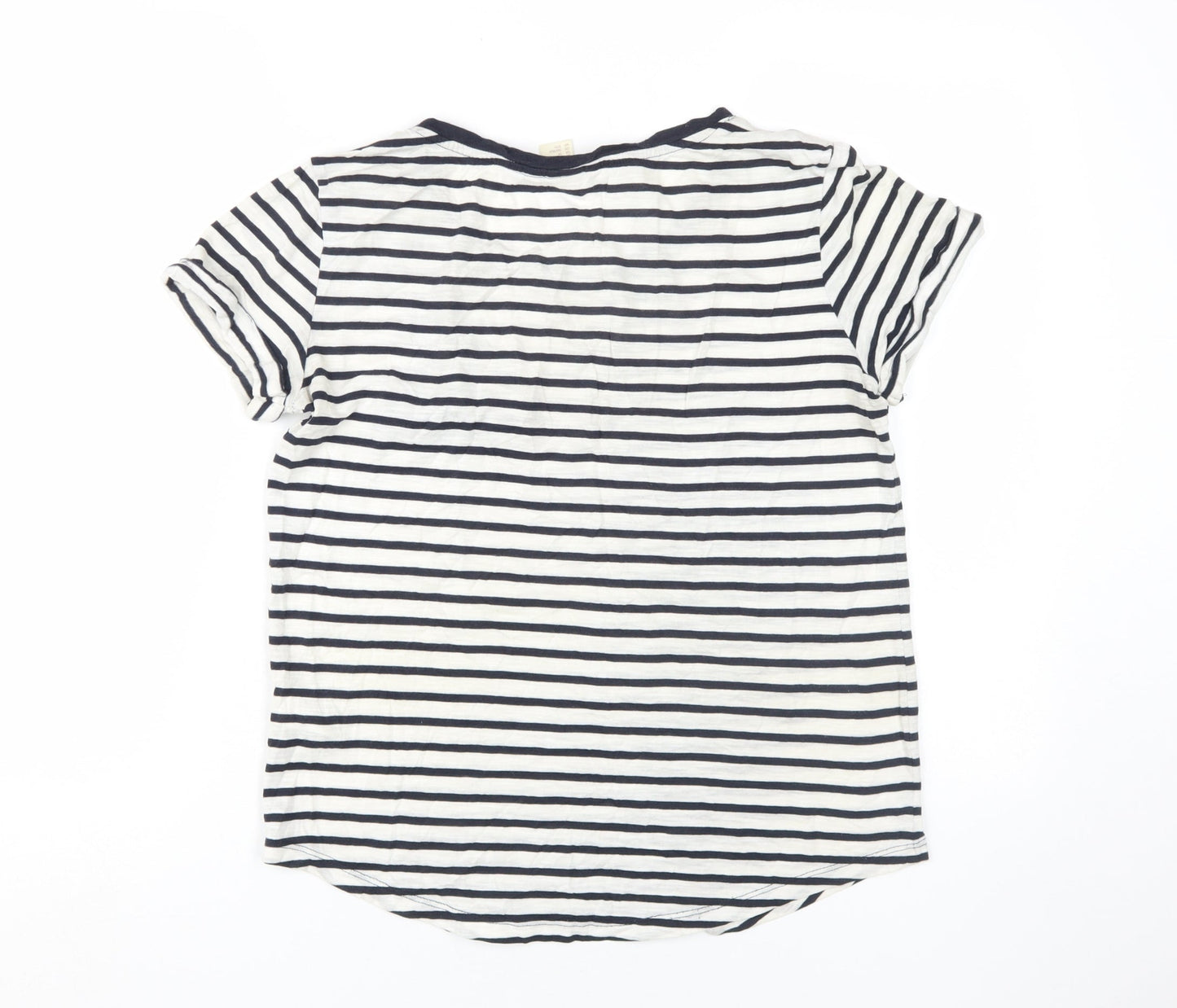 Womens UK Size XS H&M Black Basic T-Shirt