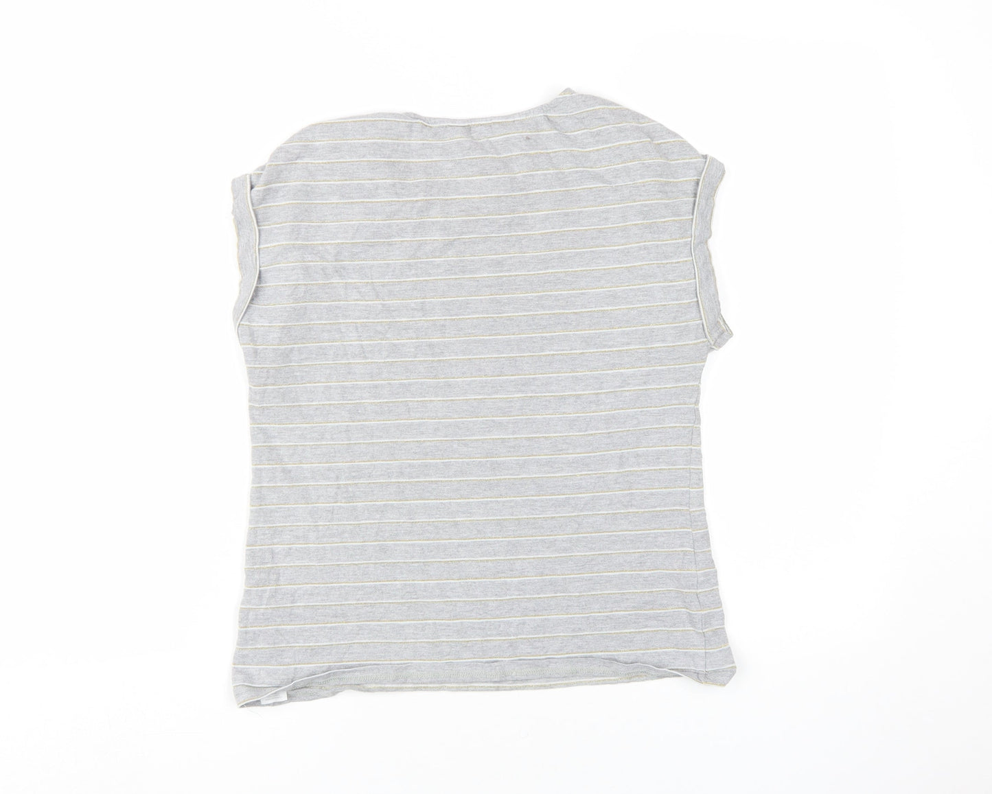 Womens UK Size 10 Dorothy Perkins Grey Basic T-Shirt