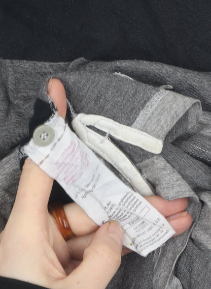 Puma Men's Grey Striped Polo Shirt XXL, Casual Style