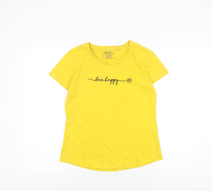 Womens UK Size 10 Mountain Warehouse Yellow Basic T-Shirt