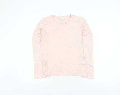 Womens UK Size S Viyella Pink Basic T-Shirt