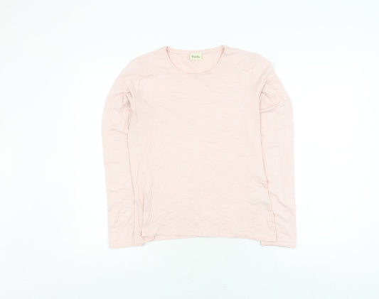 Womens UK Size S Viyella Pink Basic T-Shirt
