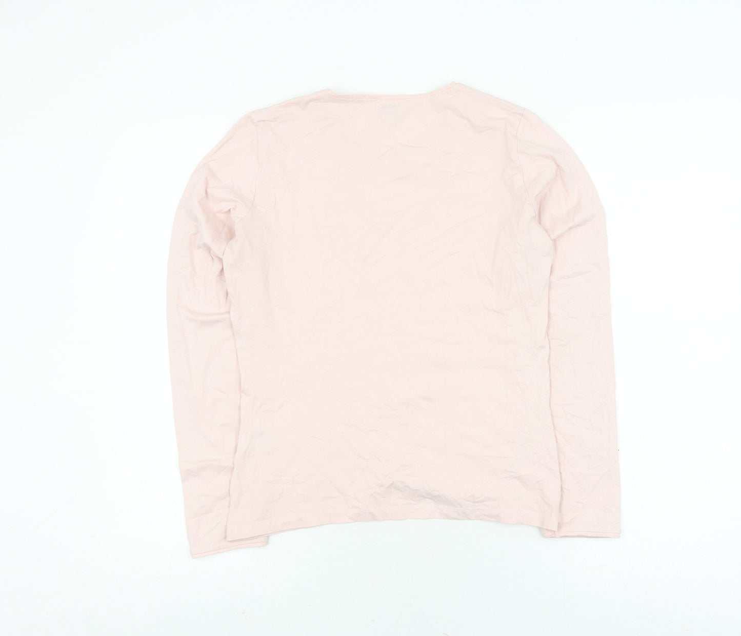 Womens UK Size S Viyella Pink Basic T-Shirt