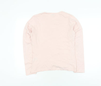 Womens UK Size S Viyella Pink Basic T-Shirt