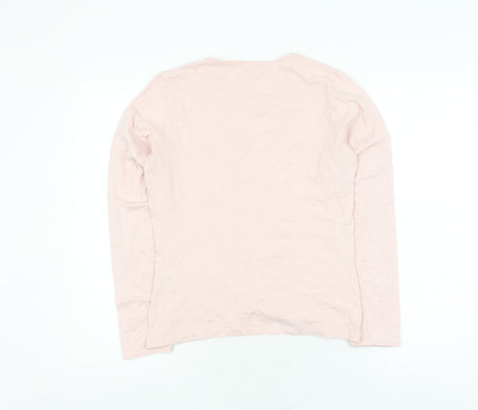 Womens UK Size S Viyella Pink Basic T-Shirt