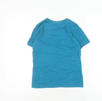 Puma Boys Blue Graphic T-Shirt, Size 10Y, Sports Style
