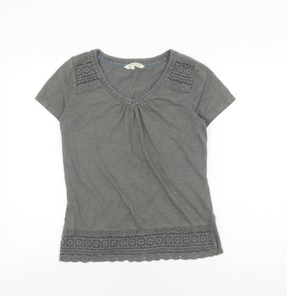 Womens UK Size 10 Debenhams Grey  T-Shirt
