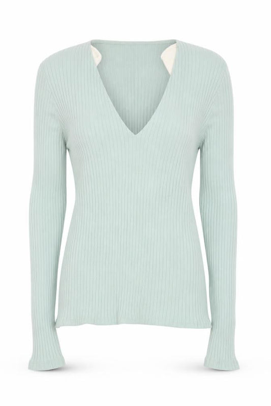 Womens UK Size S Amisu Green Basic T-Shirt