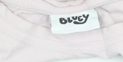 George Girls Pink Bluey Graphic T-Shirt, Size 8-10 Years