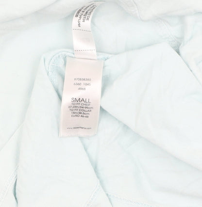 Jasper Conran Men's Blue Cotton Polo, Size S, Short Sleeve