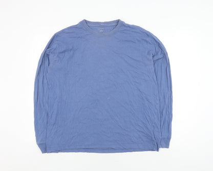 Mens UK Size L Lands' End Blue Pullover Sweatshirt