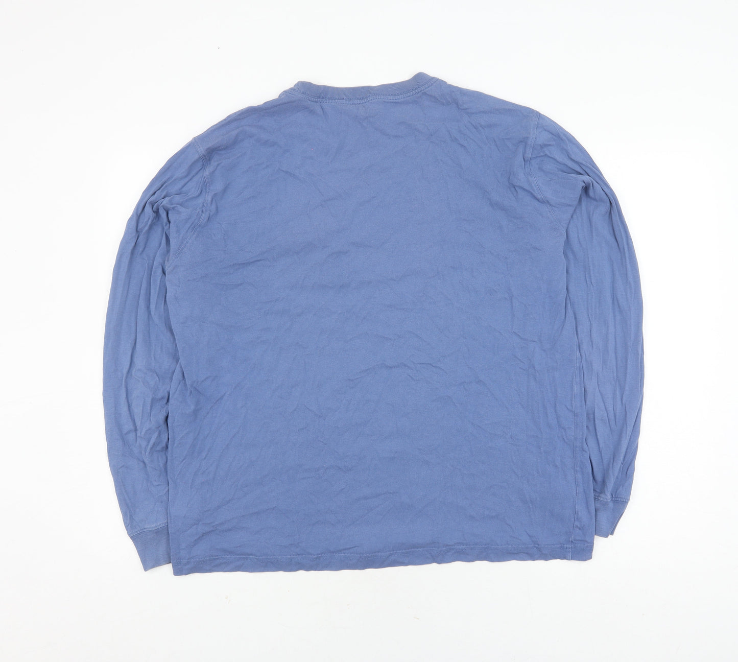 Mens UK Size L Lands' End Blue Pullover Sweatshirt