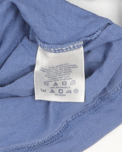 Mens UK Size L Lands' End Blue Pullover Sweatshirt