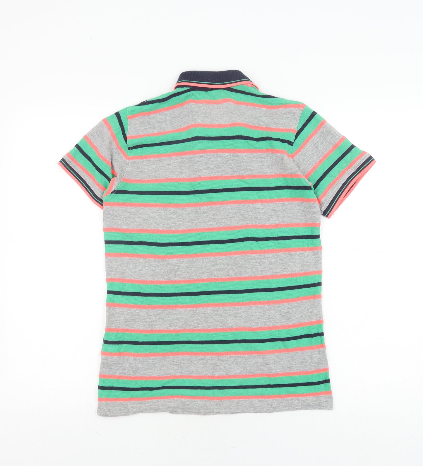 Bluezoo Boys Multicoloured Striped Polo, Age 11-12 Years