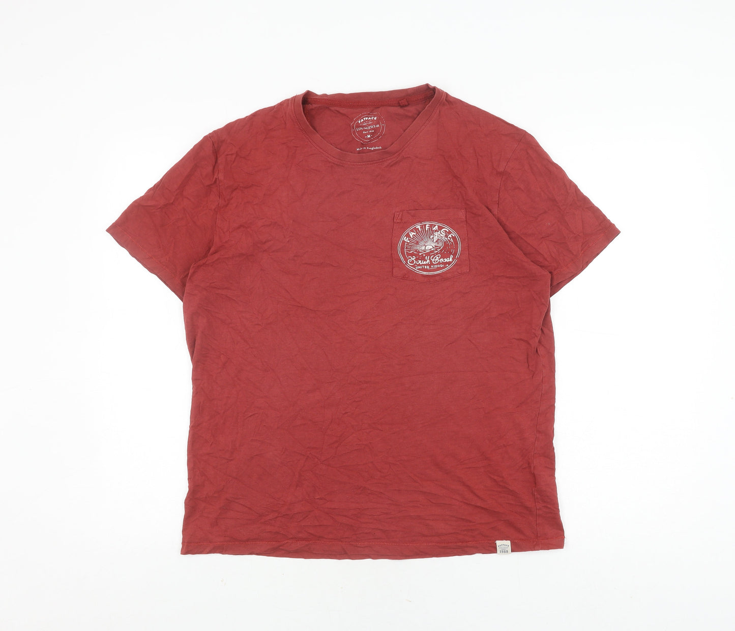 Mens UK Size M FatFace Red  T-Shirt