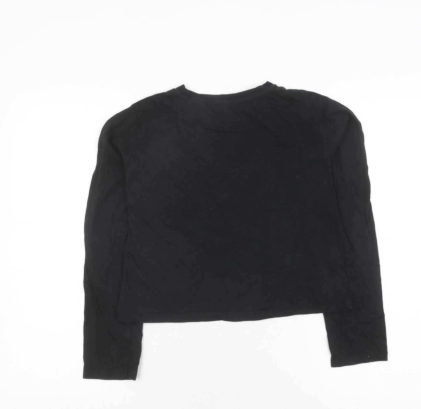 Jack Wills Girls Black Long Sleeve Logo T-Shirt 14-15 Years