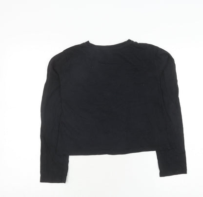 Jack Wills Girls Black Long Sleeve Logo T-Shirt 14-15 Years