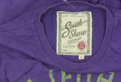 South Shore Men's Purple Graphic T-Shirt, Size S