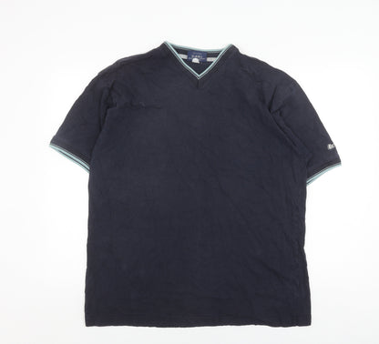 Lee Cooper Men's Black V-Neck T-Shirt M