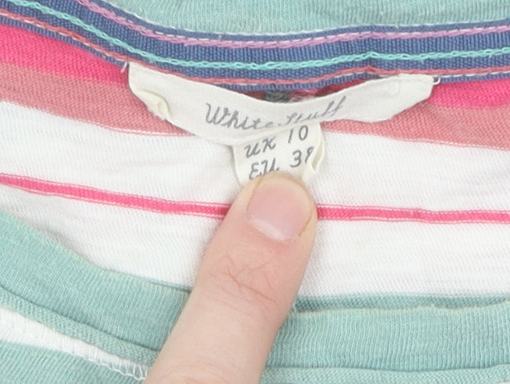 Womens UK Size 10 White Stuff Multicoloured Basic T-Shirt