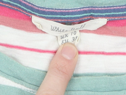Womens UK Size 10 White Stuff Multicoloured Basic T-Shirt