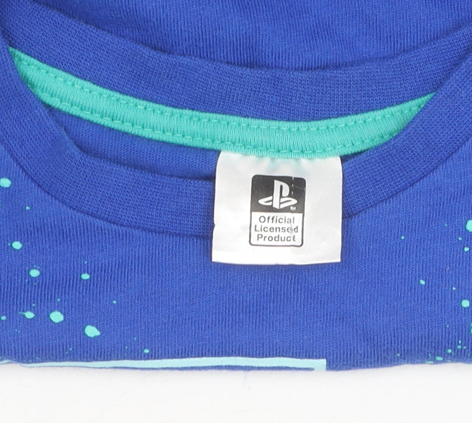 George Boys Blue PlayStation Graphic T-Shirt 8-9 Years