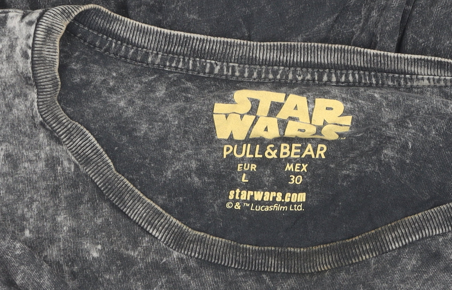 Pull & Bear Star Wars Men's Black L T-Shirt