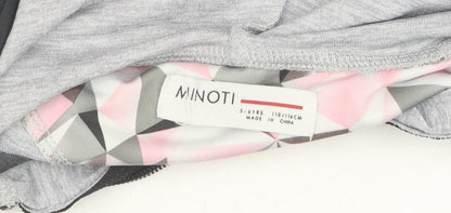 Minoti Boys Grey Full Zip Hoodie 5-6 Years Casual Wear