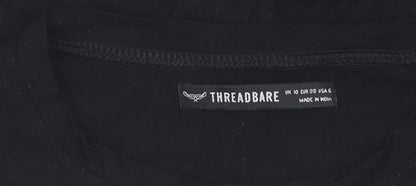 UK Size 10 Threadbare Black