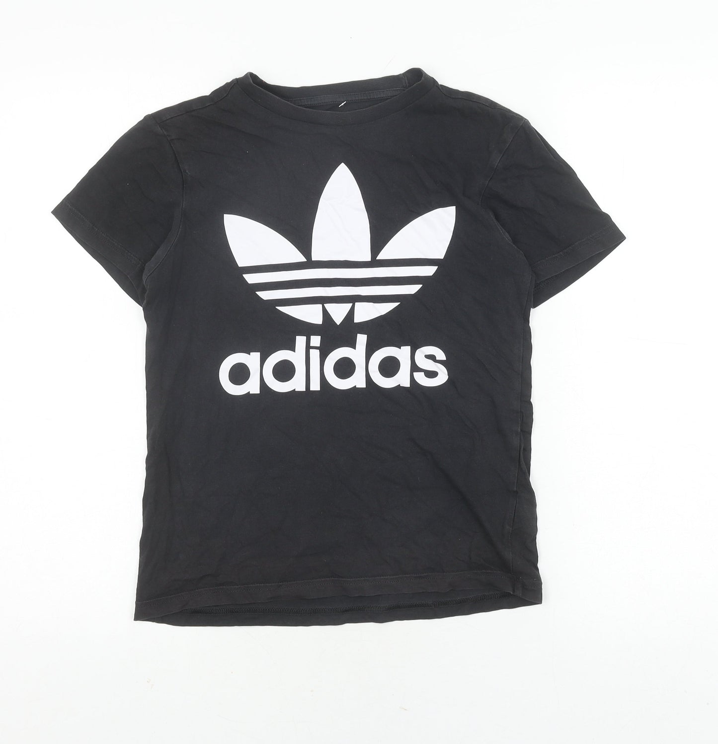 Unisex Adults UK Size M adidas Black Basic T-Shirt