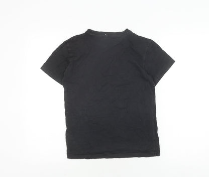 Unisex Adults UK Size M adidas Black Basic T-Shirt